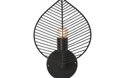 Elm Vägglampa 33cm Svart