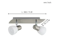 Enea Takspotlight 30cm Nickel