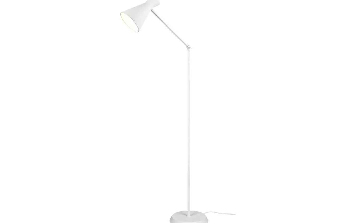 Enzo Golvlampa E27 matt vit