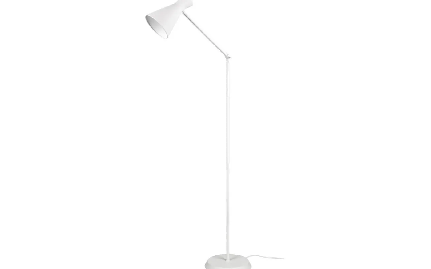 Enzo Golvlampa E27 matt vit