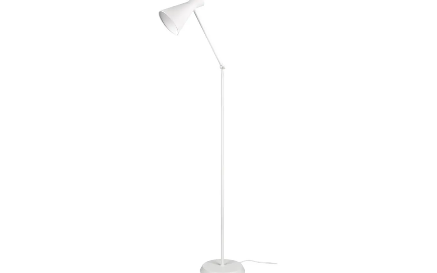 Enzo Golvlampa E27 matt vit