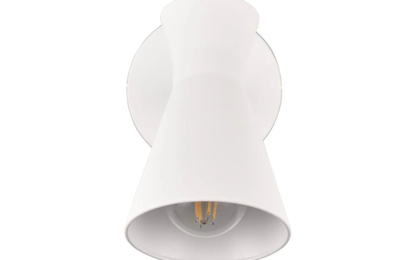 Enzo Vägglampa E27 matt vit