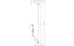 Epsilon Golvlampa 150cm Svart