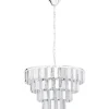 Erseka Taklampa Kristall 49cm Krom