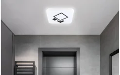 Espartaco Square Plafond 42,5cm LED 3000-6500K 17,4W med Fjärrkontroll Vit
