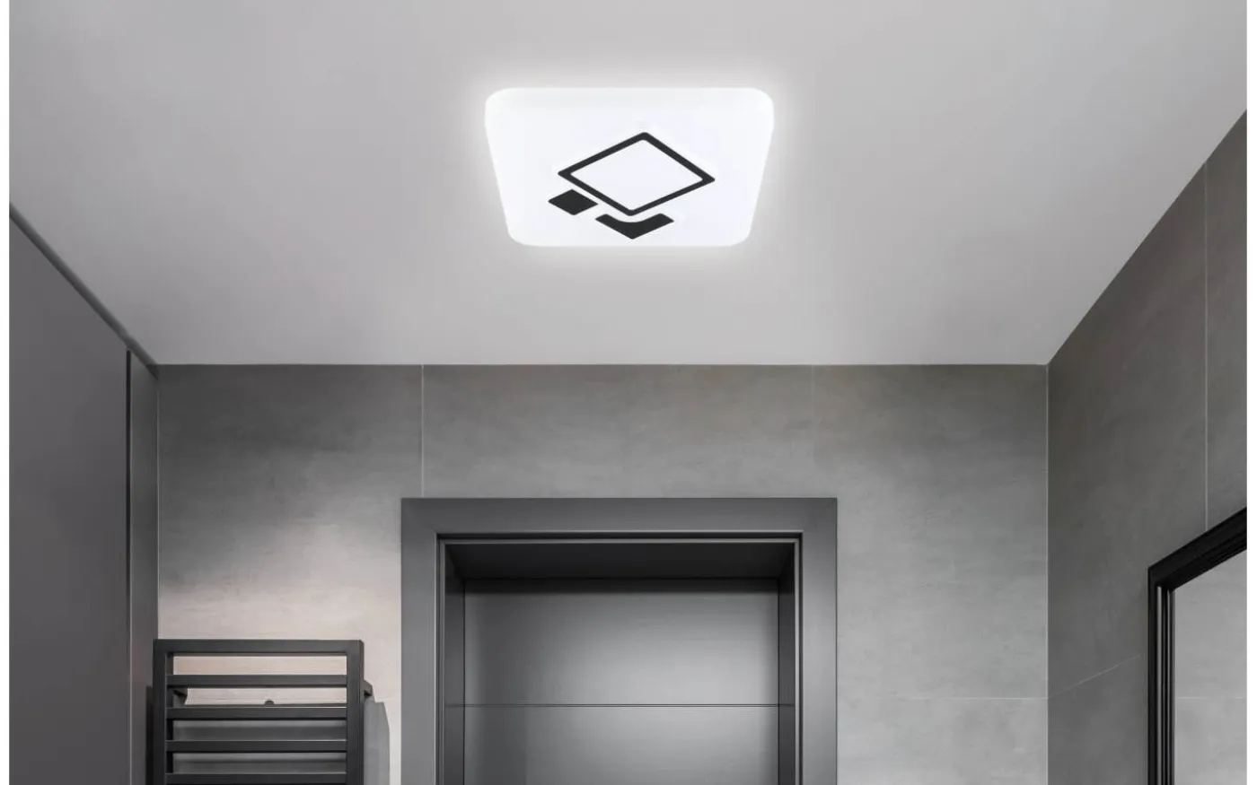 Espartaco Square Plafond 42,5cm LED 3000-6500K 17,4W med Fjärrkontroll Vit