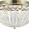 Estelle Kristallplafond 30cm Antik Mässing/MC IP44