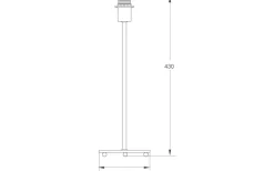 Ester Lampfot 43cm Svart