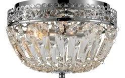Etienne Kristallplafond 25cm 2L Krom