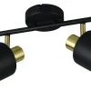 Eva Spotlight 2-delad E14 svart/guld