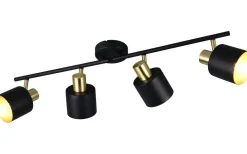 Eva Spotlight 4-delad E14 svart/guld