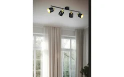 Eva Spotlight 4-delad E14 svart/guld