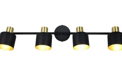 Eva Spotlight 4-delad E14 svart/guld