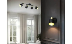 Eva Spotlight E14 svart/guld