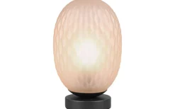 Facette Bordslampa E27 matt svart/bärnstensfärgad