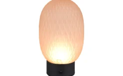 Facette Bordslampa LED bärnstensfärgad/mattsvart uppladdningsbar
