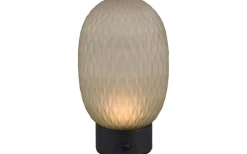 Facette Bordslampa LED grön/mattsvart uppladdningsbar