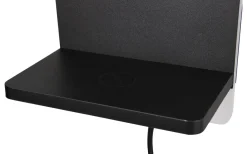 Fairfield Vägglampa LED mattsvart med laddningsstation