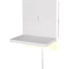 Fairfield Vägglampa LED mattvit med laddningsstation