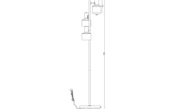 Ferdinand Golvlampa 150cm Svart