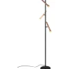 Fiato Golvlampa LED 3-delad mattsvart/flerfärgad