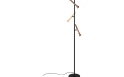 Fiato Golvlampa LED 3-delad mattsvart/flerfärgad