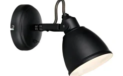 Fjällbacka Vägglampa 1L Svart