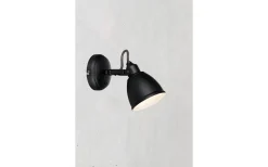 Fjällbacka Vägglampa 1L Svart
