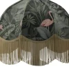 Flamingo Jungle Lampskärm Ø35cm Guldfrans
