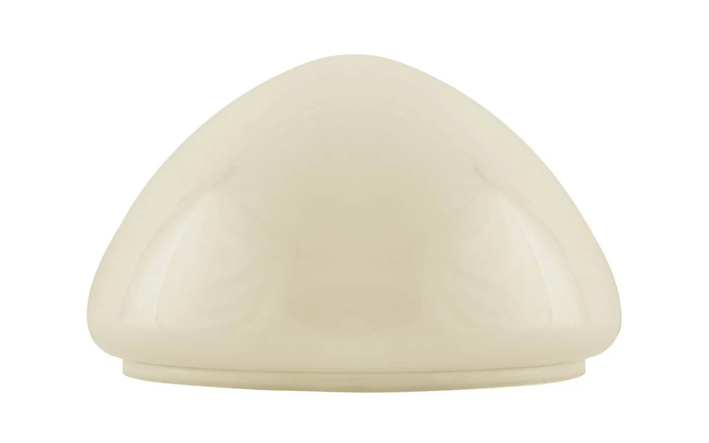 Flat bordlampskärm 200 - Benvitt överfångsglas