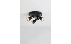 Folie Takspotlight 20,5cm Svart/Antikmässing