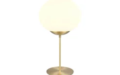 Fomento Bordslampa E27 matt mässing/vit