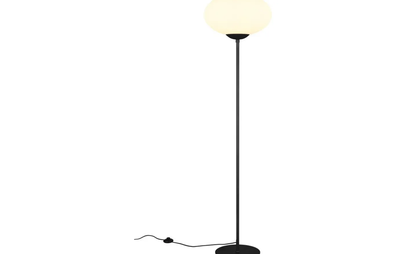 Fomento Golvlampa E27 matt svart/vit