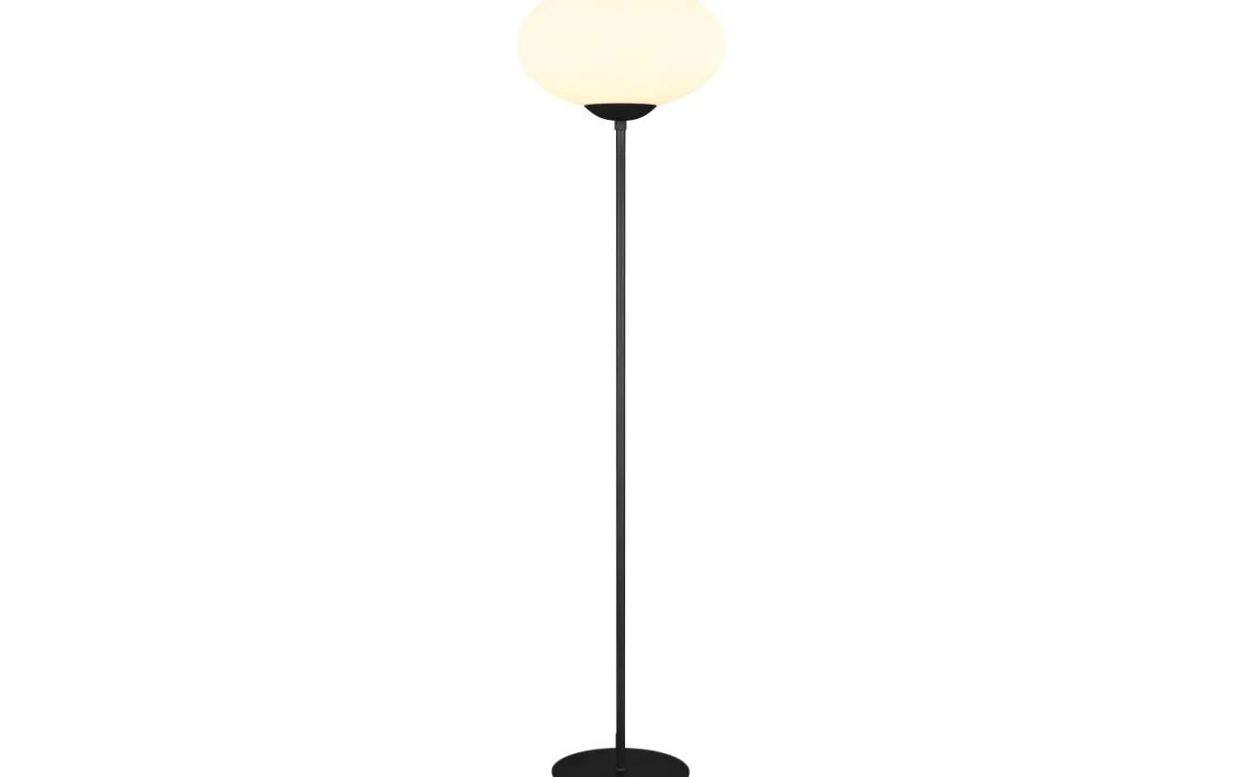 Fomento Golvlampa E27 matt svart/vit