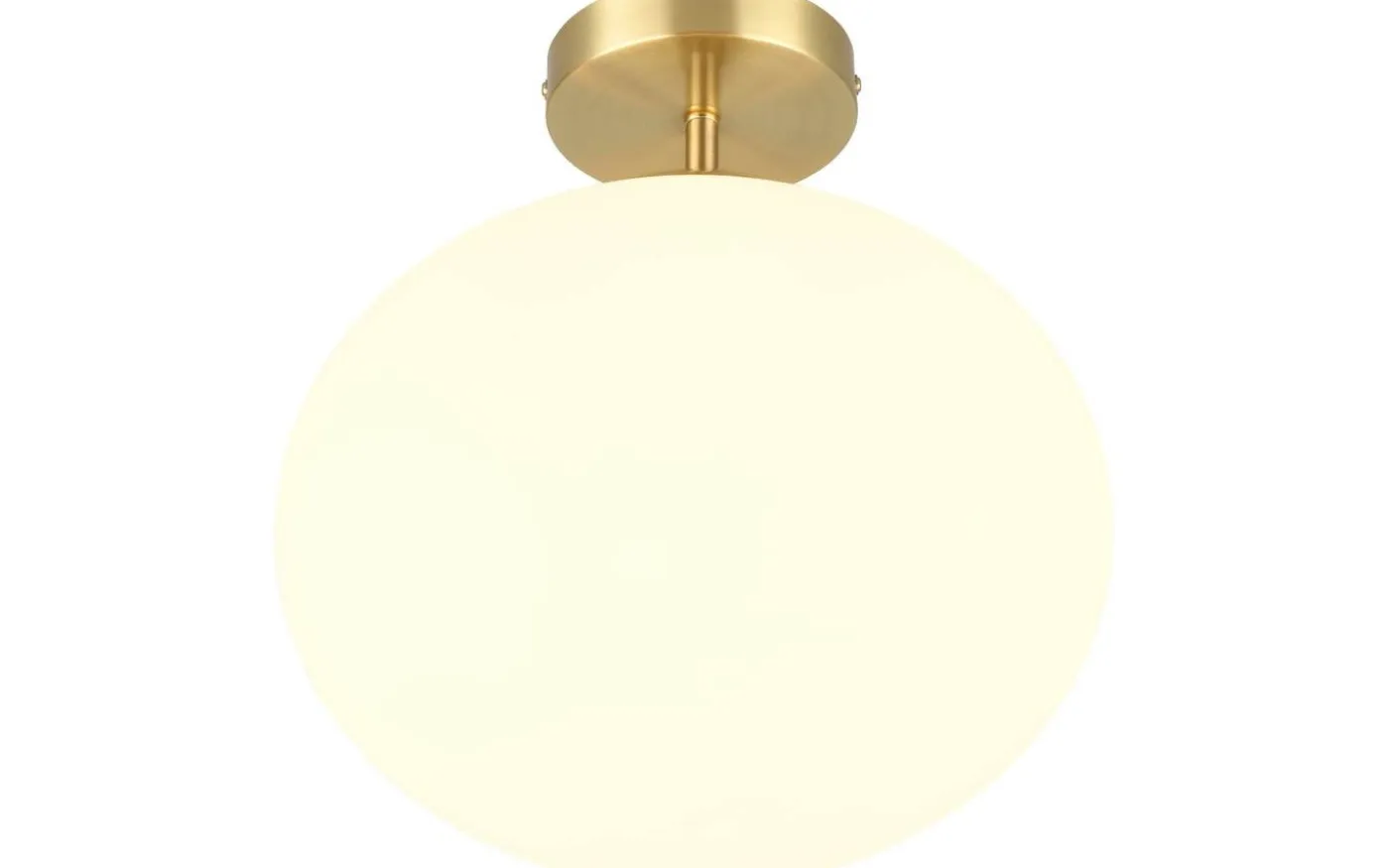 Fomento Plafond E27 matt mässing/vit