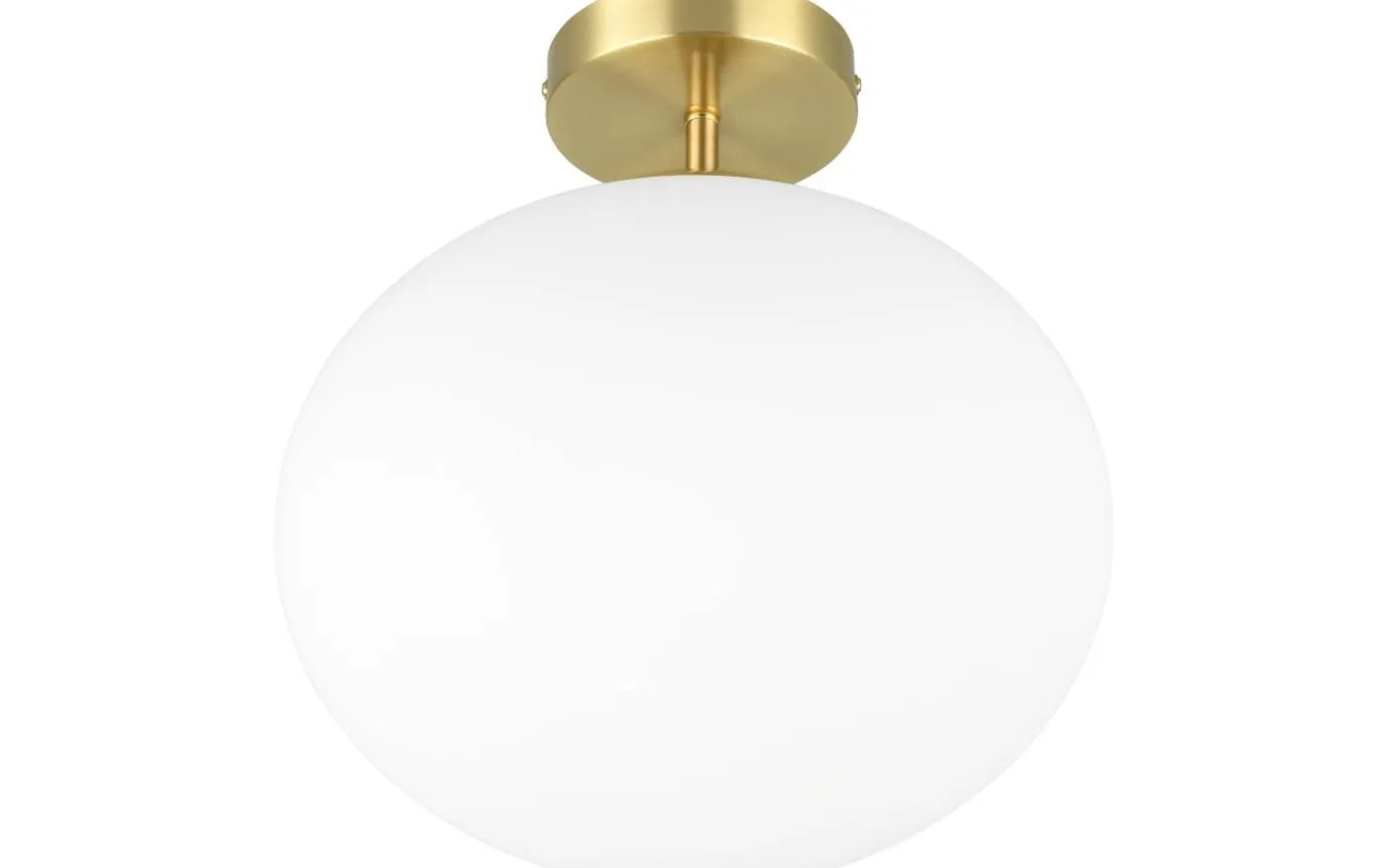 Fomento Plafond E27 matt mässing/vit