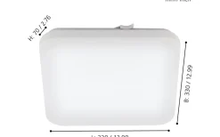Frania Plafond 33cm LED 3000K 14,6W Vit IP44