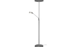 Franklin Golvlampa LED uplight borstad stål