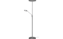 Franklin Golvlampa LED uplight borstad stål