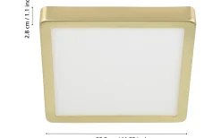 Fueva Plafond 28,5cm LED 3000K 20,5W Guld