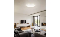 Fueva Plafond 30cm LED 2700-6500K 12W med Fjärrkontroll Kristall Vit IP44