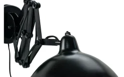Futura Vägglampa Svart med Vikarm