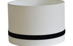 Galaxy Cylinder Lampskärm Ø35cm Offwhite Black Ribbon