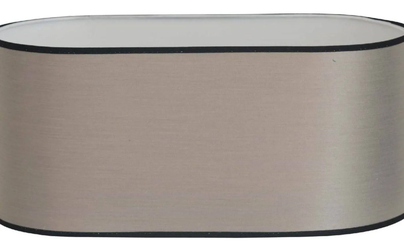 Galaxy Oval Lampskärm 35cm Natur Med Svart Band