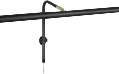 Gallery Dimbar LED 60cm Tavelbelysning Svart/Mässing