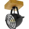 Gatebeck Takspotlight 11cm Trä/Svart