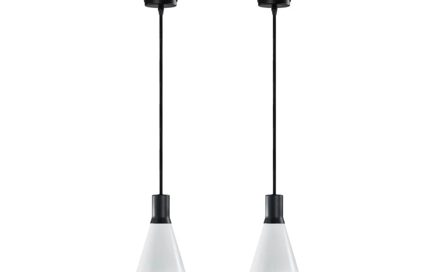 Gent Fönsterlampor 13cm Opal/Svart 2-pack