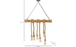 Gioia Taklampa 80cm Bambu/Rep