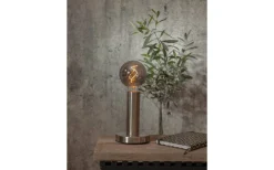 Glans Bordslampa 17cm Borstat stål