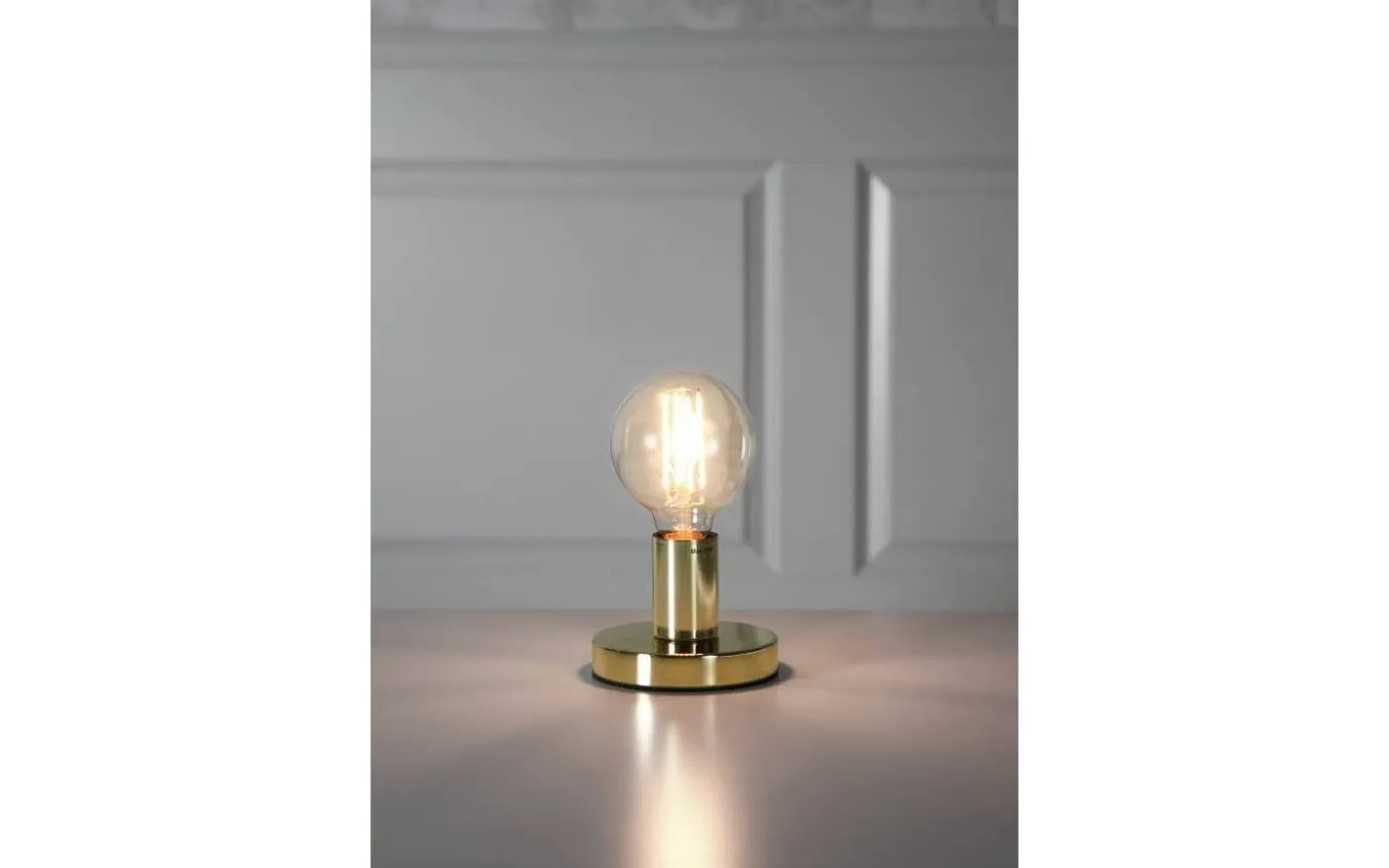 Glans Bordslampa 8,5cm E27 Mässing